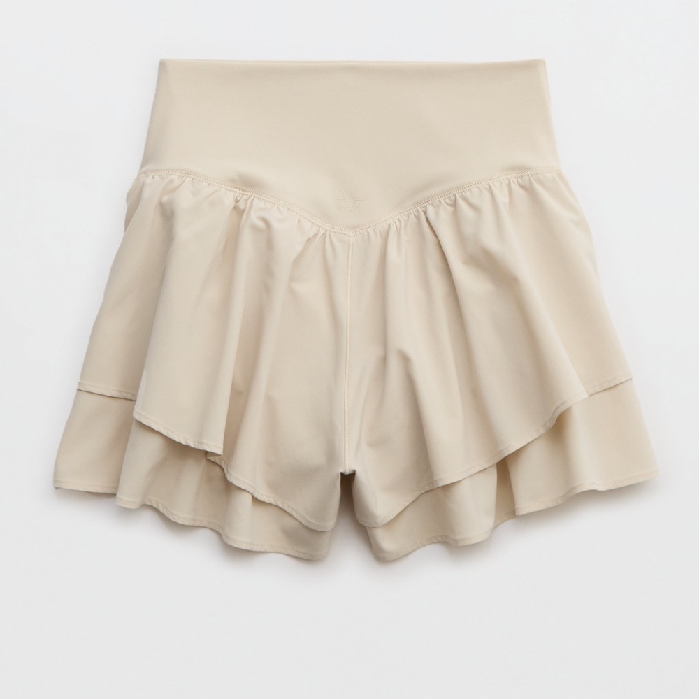OFFLINE Aerie Cream Women’s small Real Me Flirty Short